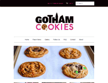 Tablet Screenshot of gothamcookies.com